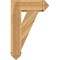 Ekena Millwork Traditional Arts and Crafts Rough Sawn Bracket w/ Offset Brace, Western Red Cedar, 8"W x 22"D x 34"H BKT0806X22X34TRA03RWR - alternate 2